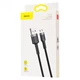 Зарядний кабель Baseus Cafule MicroUSB 2.4A 1m Black/Gray (CAMKLF-BG1) - изображение 4