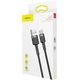 Зарядний кабель Baseus Cafule Type-C 2A 2M Gray/Black (CATKLF-CG1) - изображение 7
