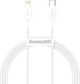 Зарядний кабель Baseus Superior Series Type-C to Lightning PD 20W 2m White (CATLYS-C02) - изображение 1