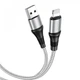 Зарядний кабель HOCO X50 Excellent Lightning 2.4A 1m Grey - изображение 2