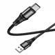 Зарядний кабель HOCO X50 Excellent Type-C 3A 1m Black - изображение 2
