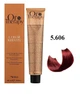 Безаммиачная крем-краска для волос Fanola Oro Therapy №5/606 Light chestnut warm red 100 мл - изображение 1