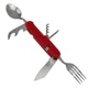 Мультитул туристический с ложкой и вилкой RIAS D73 6в1 Red (7_01269) - изображение 1