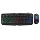 Комплект проводной игровая клавиатура и мышь UKC 9541 с RGB подсветкой USB Black (3_05643) - изображение 1