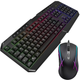 Комплект проводной игровая клавиатура и мышь UKC 9541 с RGB подсветкой USB Black (3_05643) - изображение 2