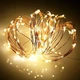 Светодиодная гирлянда нить "Роса" 10 м, 100 LED, теплый белый, на батарейках 2 режима свечения WX031 - изображение 6