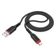 Зарядний кабель HOCO X59 Victory MicroUSB Cable 2.4A 1m Black - изображение 2