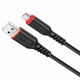 Зарядний кабель HOCO X59 Victory MicroUSB Cable 2.4A 1m Black - изображение 3