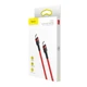 Зарядний кабель Baseus Cafule PD2.0 60W Type-C to Type-C 3A 2m Red (CATKLF-H09) - зображення 3