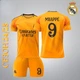 Футбольная форма Real Madrid Mbappe (Мбапе) 9, сезон 24/25, размер 22 ростом 125-130 см, оранжевая - изображение 1