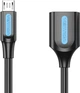 Переходник Vention USB 2.0 Micro BM --> USB AF (OTG) 0.15 м, Black PVC (CCUBB) - изображение 2