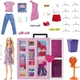 Игровой набор Барби Двухэтажный шкаф Мечты с куклой и одеждой Barbie Fashionistas Dream Closet (HGX57) - изображение 2