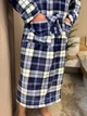Халат мужской махровый XXL Синий в клетку (П4К-Al-male-halat-008-03) - изображение 3
