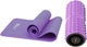 Набор Коврик спортивный Cornix XR-0093 NBR 183 х 61 х 1 см для йоги и фитнеса Violet + Массажный ролик Cornix EVA 33 x 14 см (валик, роллер) Violet (XR-0093+XR-0338) - изображение 1