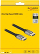 Надшвидкий кабель Delock HDMI-Кабель 48 Gbps 8K 60Гц Gray 3 м (4043619839971) - зображення 3