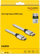 Надшвидкий кабель Delock HDMI-Кабель 48 Gbps 8K 60Гц Silver 2 м (4043619853670) - зображення 3