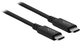 Kabel koncentryczny Delock USB4 Gen 3x2 USB Type-C męski > USB Type-C męski Black 0.8 m (4043619869794) - obraz 1