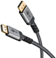 Кабель Goobay Plus DisplayPort 1.4 8K 60 Гц Sharkskin Grey 2 м (4040849652653) - зображення 2
