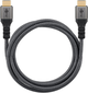 Kabel Goobay Plus HDMI 2.0 o dużej szybkości transmisji z Ethernetem Sharkskin Grey 1 m (4040849649936) - obraz 3