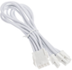 Kabel SilverStone przedłużający do zasilacza SST-PP07E-PCI8W-V2 PCIe 8pin 6+2 White 0.3 m (4710679815305) - obraz 2