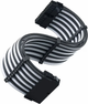 Kabel SilverStone SST-PP07E-MBBW Black/White 0.3 m (4710679810171) - obraz 1