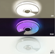 Музична світлодіодна люстра SONG RGB 60W R- SMART-380×70-WHITE/CHROME/SHINY-220-IP20 - зображення 8