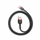Кабель Baseus Cafule Cable USB to Type-C 3A 1m Black-Red (CATKLF-B91) - зображення 2