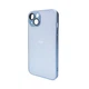 Захисний чохол-накладка AG Glass Matt Frame Color Logo для Apple iPhone 12 Sierra Blue (AGMattFrameiP12LBlue) - зображення 1