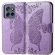 Чохол-книжка з малюнком UniCase Butterfly Pattern для Motorola Edge 50 Neo / Edge 60 Neo - Light Purple - зображення 1