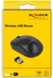 Mysz ​Delock Mini Wireless Black (4043619124947) - obraz 3