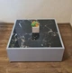 Журнальный столик Grail Black 640х640х250мм Шиншилла серая + Черно-белый керамогранит (0103) - изображение 2