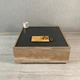 Журнальний столик Grail Grafit 640х640х250мм Дуб натуральний + Скло Графіт (0121) - зображення 1