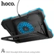 Охлаждающая подставка для ноутбука Hoco DH20 (2USB, 14"-19", 2200 об/мин., 7 углов наклона, RGB подсветка, 10 режимов, держатель для телефона) - Черный - изображение 6