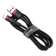 Кабель Baseus Cafule Cable USB For Lightning 1.5A 2m Red+Black (CALKLF-C19) - зображення 5