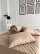 Комплект постельного белья полуторный 150х210 Бязь Gold Luxe наволочки 50х70 капучино - изображение 4