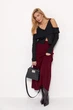 Женский вязаный пуловер с открытыми плечами Lurex Черный One Size (6118) - изображение 3