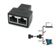 Разветвитель RJ45 8P8C экранированный с 1 на 2 гнезда витая пара Двойник RJ45 Ethernet - изображение 13
