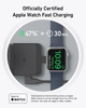 Зарядний пристрій Anker MagGo Wireless Charging Station 3-in-1 15W для iPhone (2000139) - зображення 4