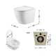 Унитаз подвесной Qtap Robin Ultra Quiet безободковый с сиденьем Soft-close 520x365x365 мм WHITE - изображение 2