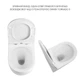 Унитаз подвесной Qtap Robin Ultra Quiet безободковый с сиденьем Soft-close 520x365x365 мм WHITE - изображение 9