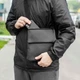 Чоловіча сумка месенджер через плече з кобурою чорна планшетка Tactic Tablet Екошкіра - зображення 8