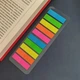 Полупрозрачные пластиковые стикеры-закладки, 5 цветов, 200 штук, стикеры для книг и блокнотов. з-047 - изображение 1