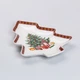 Тарелка для закусок в форме елки, блюдо сервировочное фигурное Christmas 25,5*21 см о073 - изображение 6