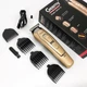 Машинка для стрижки GEMEI GM-6115, машинка для стрижки волосся домашня. Цвет: бежевый - изображение 1