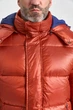 Помаранчевий стьобаний пуховик з патчем La Martina 6949 XXXL - изображение 7