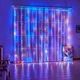 Світлодіодна гірлянда штора 200 LED 3 x 2 метри мікс кольорова на USB з пультом (327786) - зображення 1