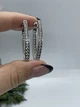 Серебряные серьги, камнями цирконий Харьков Цепь 925 - изображение 3