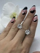 Серебряные классические серьги с большим кубическим цирокнием. 925 Харьков Цепь - изображение 5