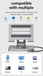 Док-станція 9в1 для планшета/ Steam Deck|iPad|Android (HDMI 4K/Ethernet/ 3хUSB 3.0/ USB-C 100W/3.5мм/SD/TF) - зображення 6