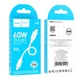 Кабель Hoco Type-C – Type-C короткий 0,25м 60W Fast charging White (X96_CC_White) - зображення 2